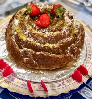 Torta al Pistachio e Dulce de Leche